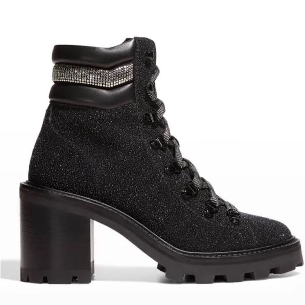 Jimmy Choo Eshe 65 Crystal Combat Boots
